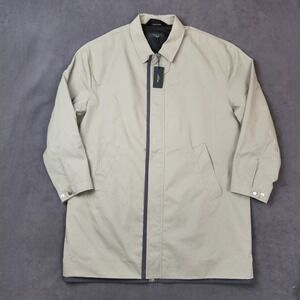 Rag & Bone New York Thomas Car Coat Mens Large Elephant Grey Lightweight Jacket